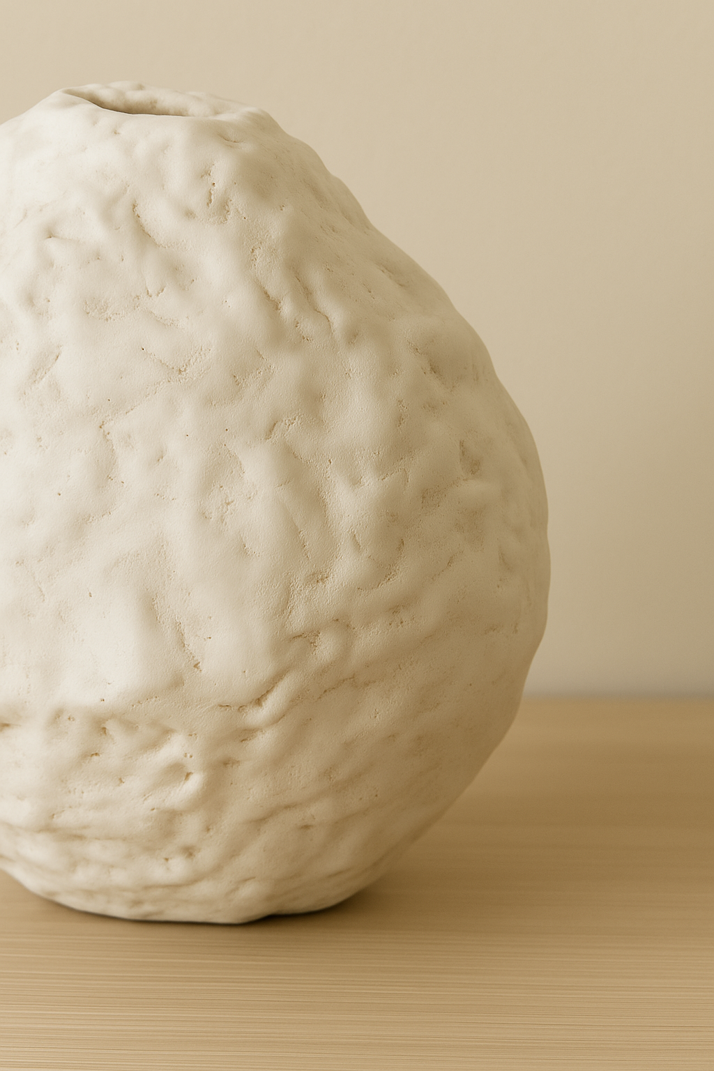 SCULPTURAL VASE (Beige)