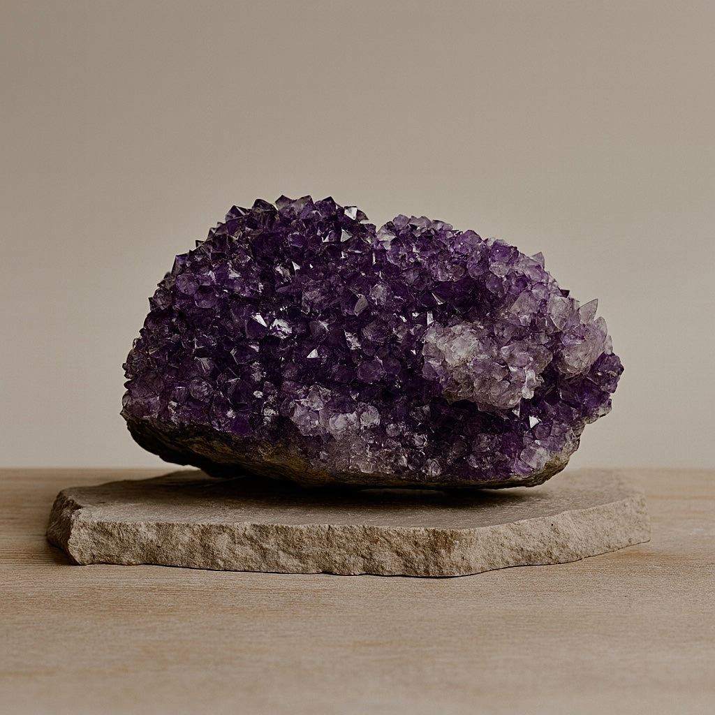 Amethyst Calcite Cluster