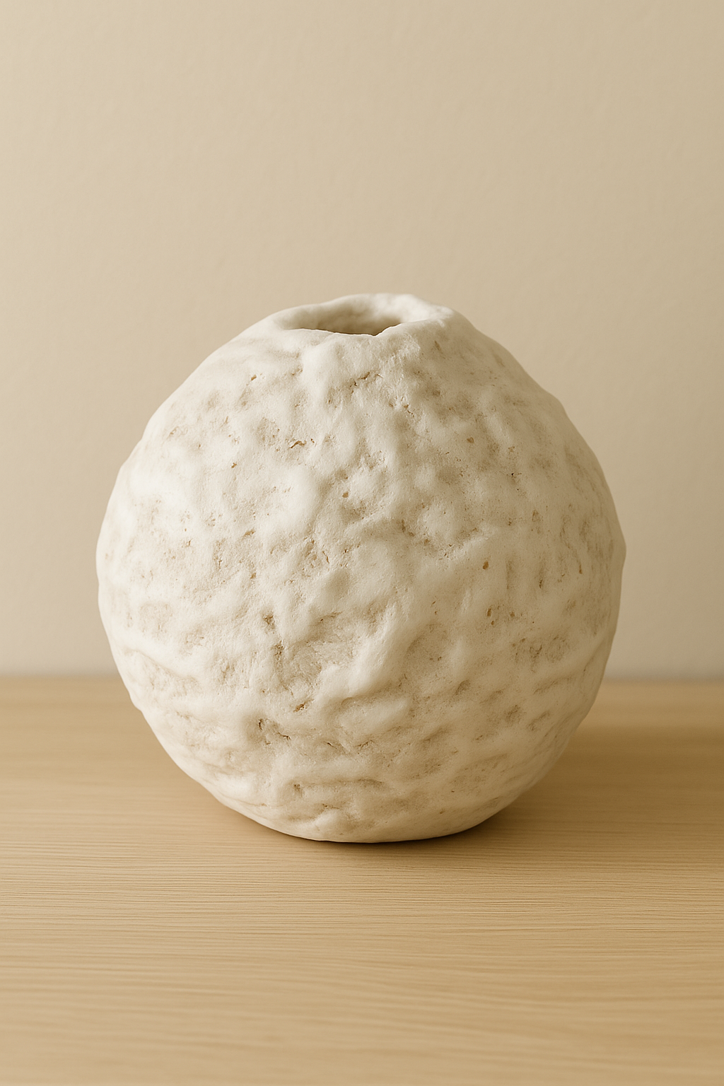 SCULPTURAL VASE (Beige)