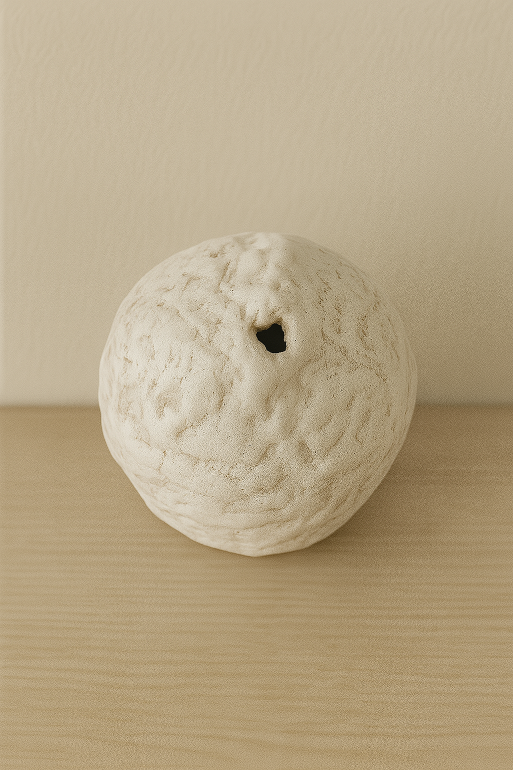 SCULPTURAL VASE (Beige)