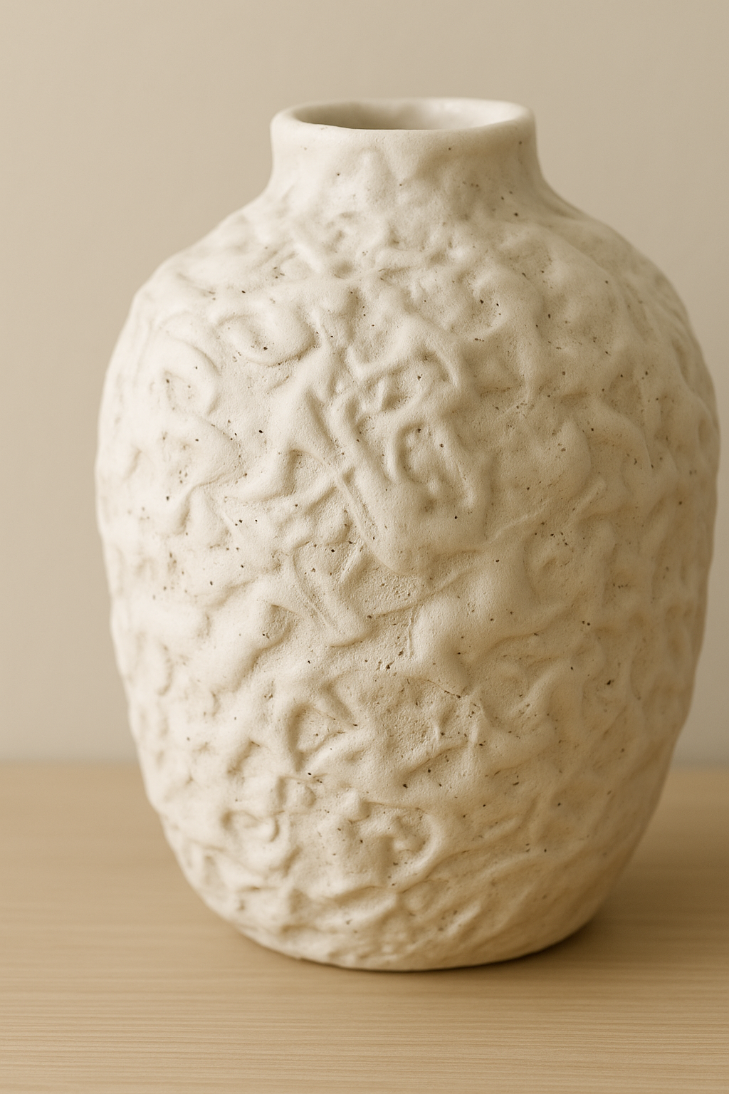 SCULPTURAL VASE (beige)